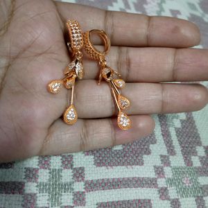 Beautiful Golden Earrings + One Freebies