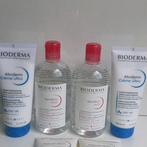 Combo Of Bioderma Facewash, Cream And Remover