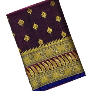 Banarasi Satin Allover Booti Saree For Women