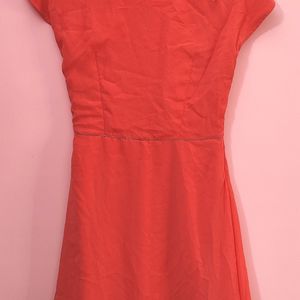 Peach Colored One piece Dress