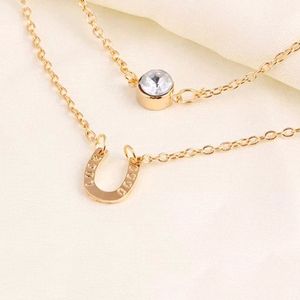 Western Imitation Necklace For Women With U Pendant