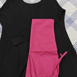 Black Kurta With Pink Pant