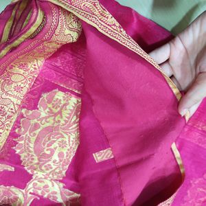 Pink Colored Beautiful Saree 💕