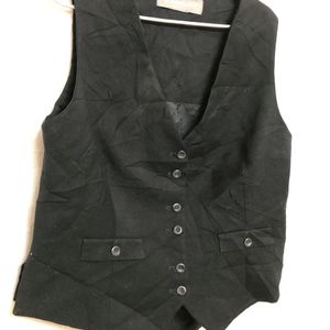 Linden Grey Black Waistcoat