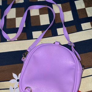 beautiful sling bag casual magenta colour