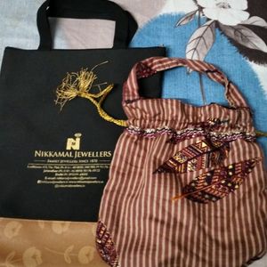 Handbags . Nikkamal Jewellers Bag , Potli , Wallet