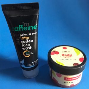 mCaffeine Facewash & Plum Gel Body Scrub