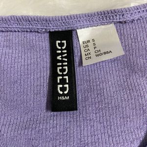 H&M Drawstring Lavender Dress