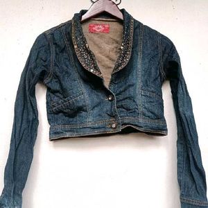 Cropped Denim Jacket