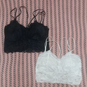 Black & White Paded Bralet