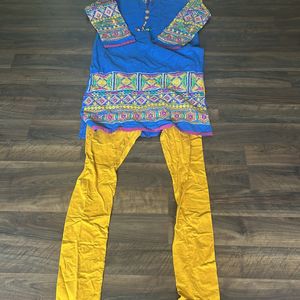 GARBA Kurti With Leggings Designer