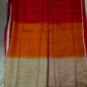 Multicolour Saree(With Blouse Piece)