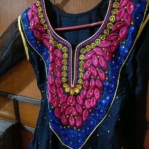 Black Anarkali Kurti