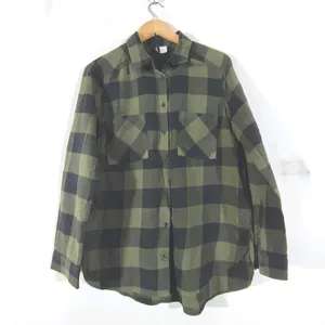 Olive And Black Checks Shirt (Women's)