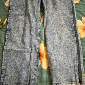 High Waist Soft Material Jeans