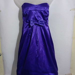 PLUE SIZE SATIN TUBE DRESS