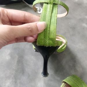 Green Heels Sandal