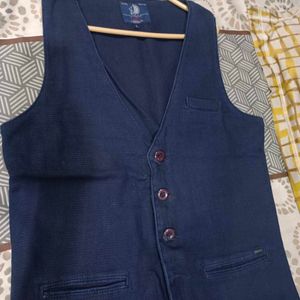 Navy Blue Party Wear Jacket