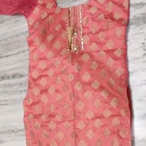 Pink Suit Set With Dupatta