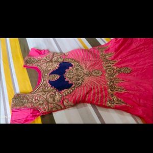 Pink Anarkali Set