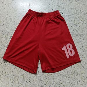 Red Football Shorts