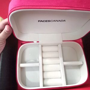 Faces Canada Red Velvet Jewellery Organiser Box