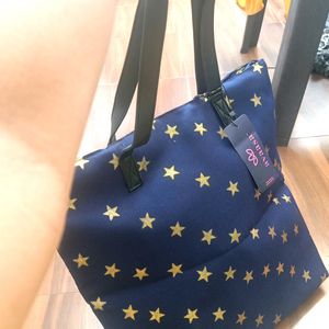 Avaasa Star ⭐ Printed With Tassels Tote Bag