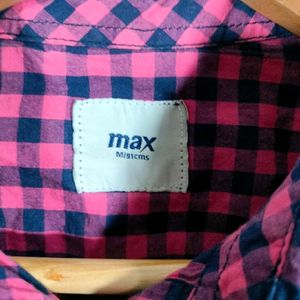 MAX Checked Shirt Top