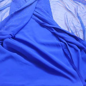 Royal Blue Dress Material