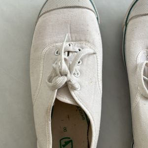 White Tennis Bata Shoes