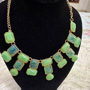 Green Stone Necklace | Classic | Western Wear