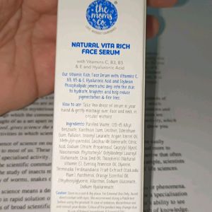 The Moms Co. Brand New Sealed Face Serum