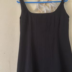 Black Denim Sleevless Dress