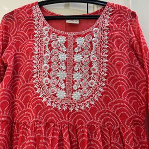 Zola Bandhani Print Anarkali Kurta