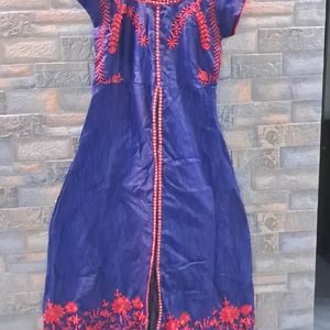 Navy Blue Color Anarkali For Women