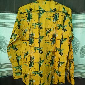 Mens Dark Yellow Colour Shirt