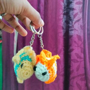 Crochet Fish Keychain