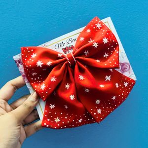 Red Dotted Bow