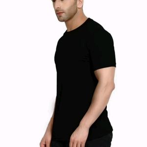 New Men's Casual Black T-Shirt