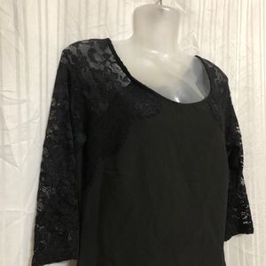 Eiki  Black Half Sleeve Dress