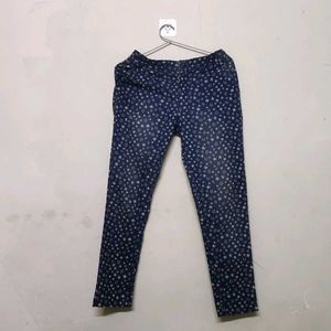 Jeans Star Patterned Design