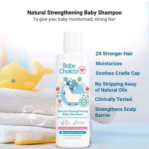 BabyChakra's Baby Shampoo (200 ML) With Hibiscus & Organic Curry Leaf Oil Gives 2X Stronger Hair & Promotes Healthy Hair Growth