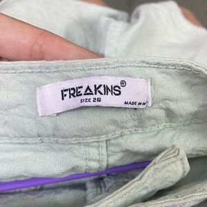 Mint Green Shorts From Freakins