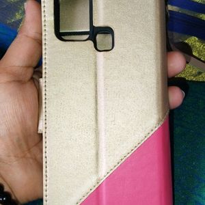 Golden Flip Cover For Samsung Galaxy M31 & F41