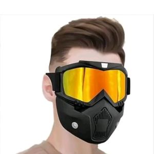 RIDING FACE SHIELD, MASK, BIKE GOGGLES DETACHABLE