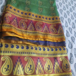 Brand New Banarasi Silk Dhup chav Saree....