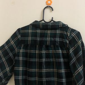 Checked Crop Shirt