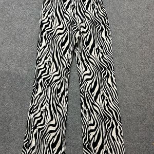 Y2k Baggy Zebra Patterned