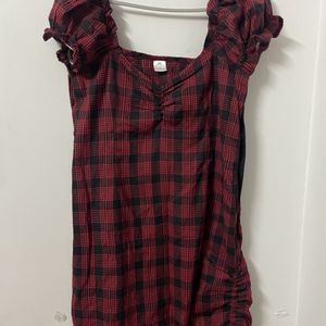 Red Nd Black Checkered Dress