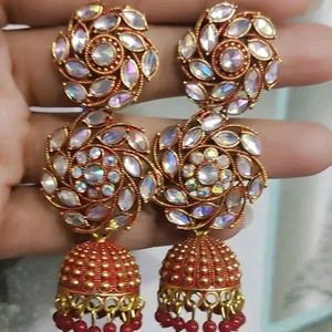 Flower Jhumka Earrings